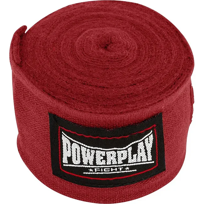 Боксерские бинты POWERPLAY 3046 Красные NYLON (2,5-4,5м)