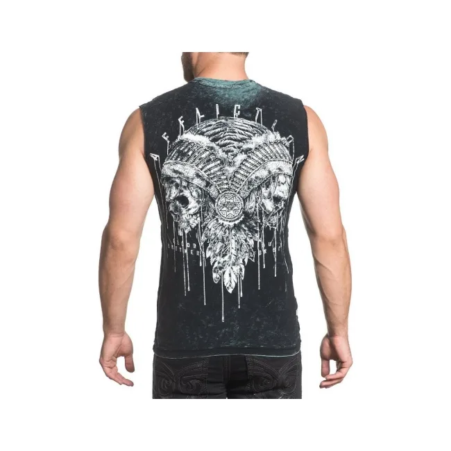 Двусторонняя безрукавка Affliction Tarnished Divio Reversible Muscle Tee