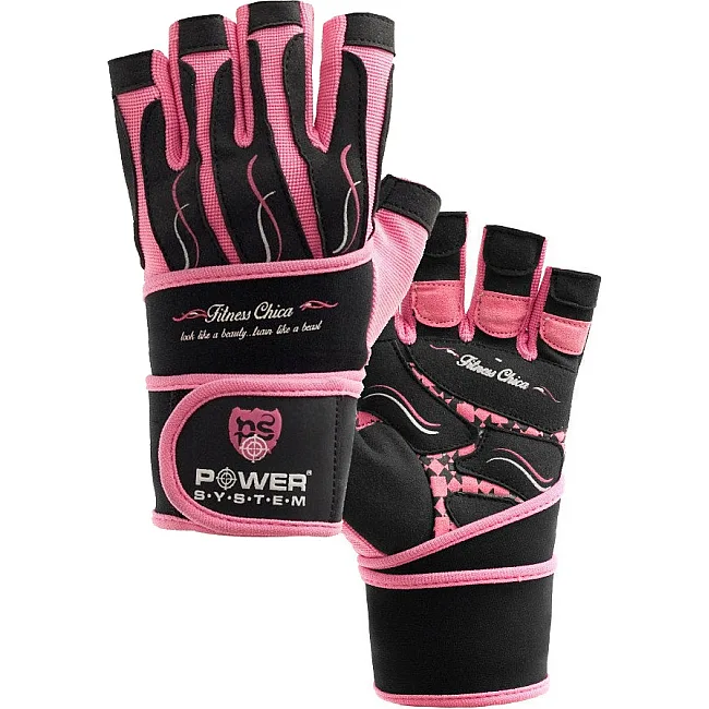 Фітнес рукавиці POWER SYSTEM PS-2710 Fitness Chica жіночі Pink