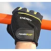 Фитнес перчатки POWERPLAY 9058 Energy черно-желтый