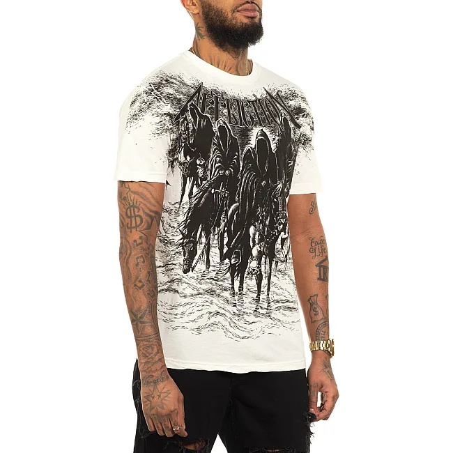 Футболка мужская AFFLICTION Black Night Tee Vintage White