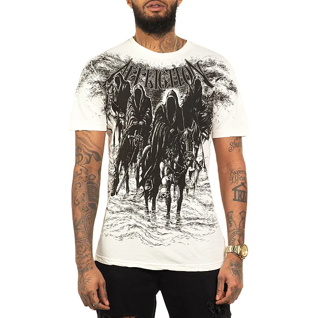 Футболка мужская AFFLICTION Black Night Tee Vintage White