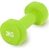 Гантель виниловый POWERPLAY 4125 Achilles 3кг. Зеленая (1шт)
