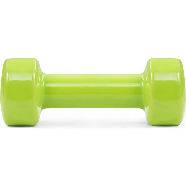 Гантель виниловый POWERPLAY 4125 Achilles 3кг. Зеленая (1шт)