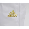 Кимоно для дзюдо Adidas Champion 2 с лицензией IJF (белый/золотые полосы, J-IJF-SMU)