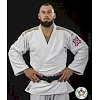 Кимоно для дзюдо Adidas Champion 2 с лицензией IJF (белый/золотые полосы, J-IJF-SMU)
