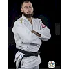Кимоно для дзюдо Adidas Champion 2 с лицензией IJF (белый/золотые полосы, J-IJF-SMU)