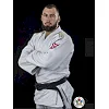 Кимоно для дзюдо Adidas Champion 2 с лицензией IJF (белый/золотые полосы, J-IJF-SMU)