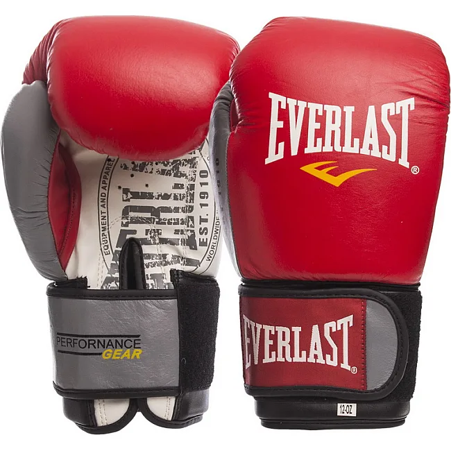 Боксерські рукавиці шкіра EVERLAST EV-009B