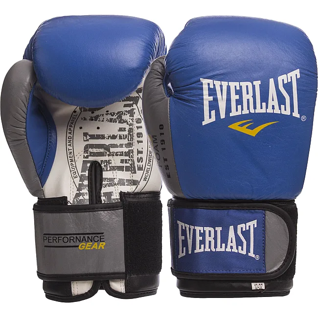 Боксерські рукавиці шкіра EVERLAST EV-009B