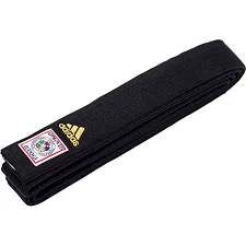 Пояс для дзюдо Adidas Elite IJF (черный, adiB242JGold)
