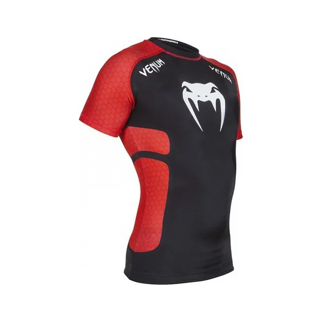 Рашгард Venum Absolute Short Sleeves Black Red