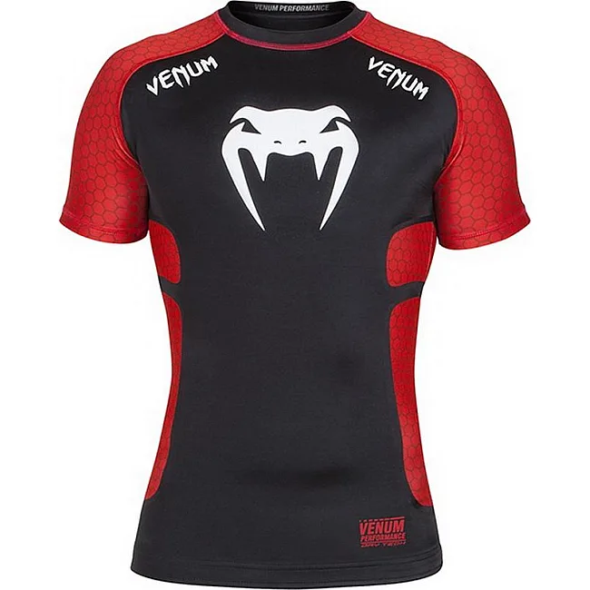 Рашгард Venum Absolute Short Sleeves Black Red