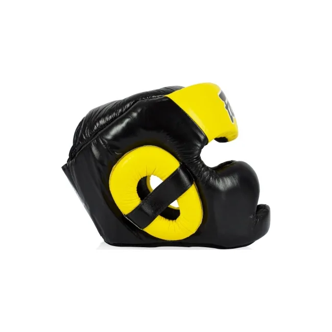 Шлем для бокса FAIRTEX HG13FH Sparring Headguard Full Head Coverage Black Yellow