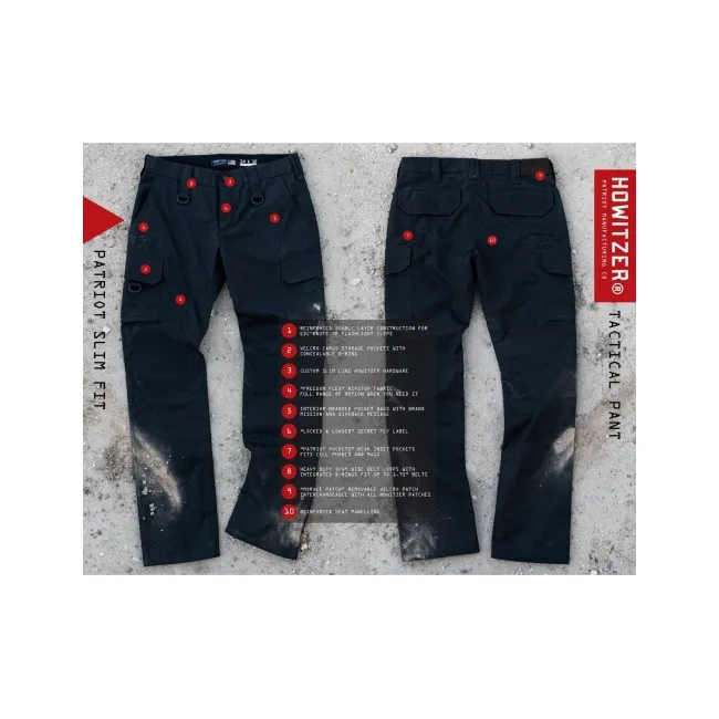 Тактические штаны HOWITZER Alpha Black Straight Pant