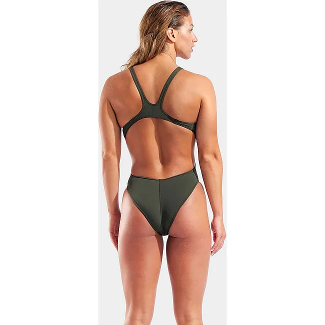 Купальник закрытый для женщин Arena TEAM SWIMSUIT SWIM TECH SOLID темно-зеленый (для женщин)