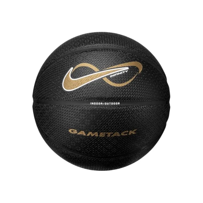 Баскетбольный мяч NIKE INFINITY GAMETACK DEFLATED BLACK/BLACK/WHITE/METALLIC GOLD size 7