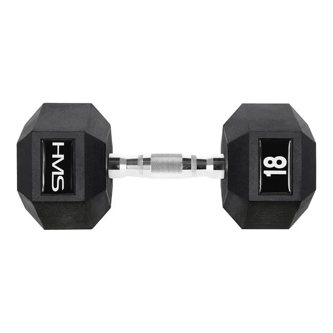 Гантель шестигранный HMS HEX PRO, 18 кг