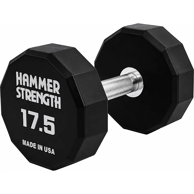 Гантель профессиональная с полиуретановым покрытием HAMMER STRENGHT TA-9215-17_5 (Черный)