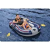Човен надувний Bestway Hydro-Force Treck X1 228 х 121 см, сіро-синій