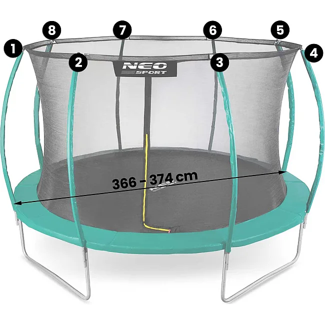 Сетка для батутов Neo-Sport 374 см 12 футов