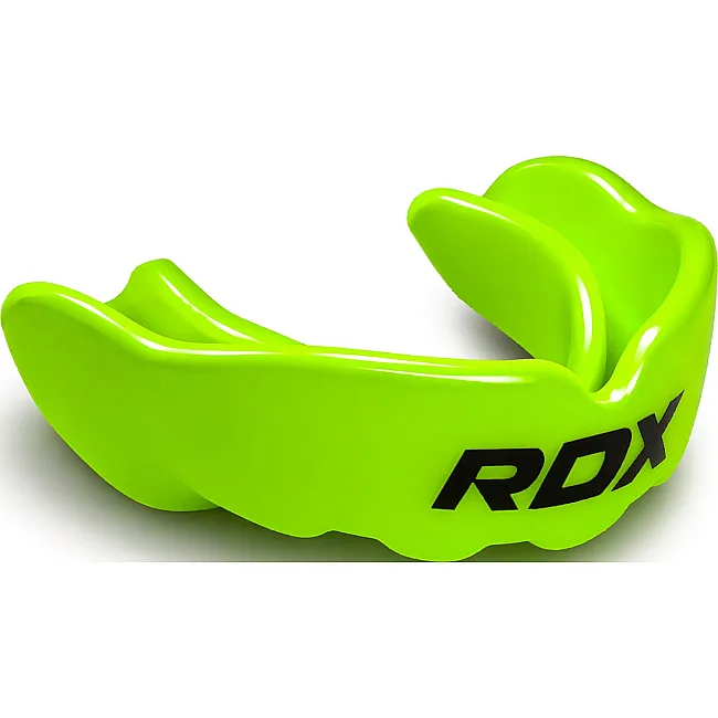 Капа RDX MOUTH GUNDER ARMOURRD JUNIOR черный, зеленый (для детей) One Size