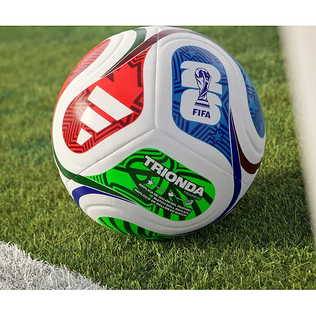Футбольный мяч ADIDAS FIFA WORLD CUP 26 TRIONDA белый, синий, зеленый
