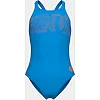 Купальник закрытый для девочек Arena GRAPHIC SWIMSUIT V BACK голубой (для детей)