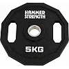 Блины диски полиуретановые 2 Handle металлическая втулка HAMMER STRENGHT TA-9986-5 (Черный)