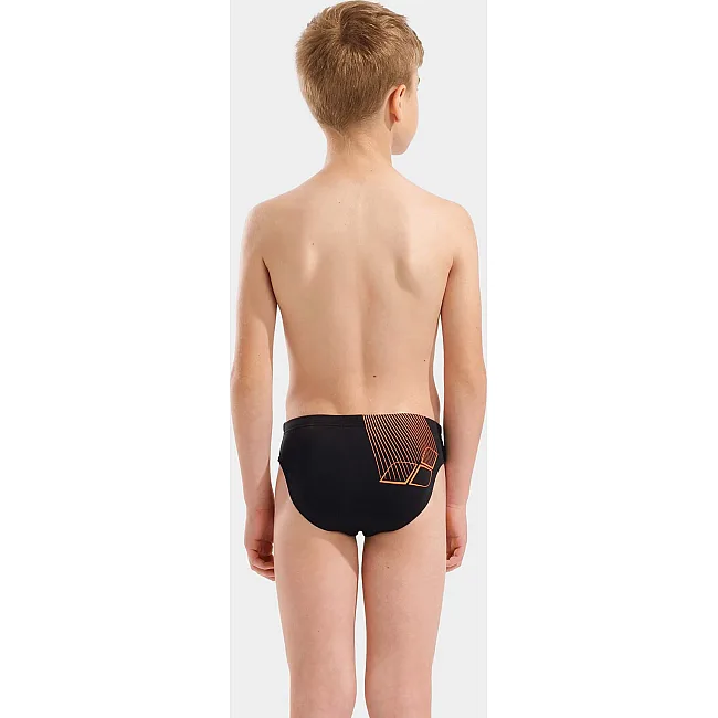 Плавки-слепые для мальчиков Arena BRIGHT SWIM BRIEFS черный, оранжевый (для детей)