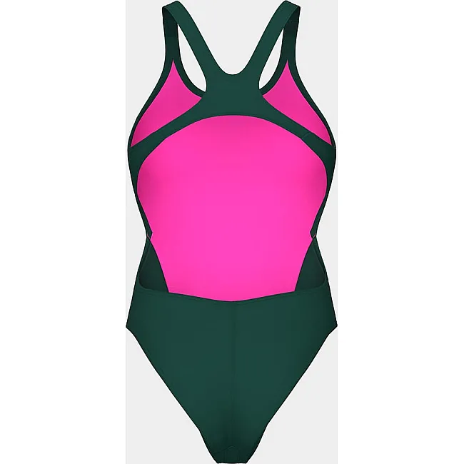 Купальник закрытый для женщин Arena TEAM SWIMSUIT SWIM TECH SOLID темно-зеленый (для женщин)