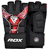 Тренувальні рукавиці RDX GRAPPLING GLOVES NEW AURA F17 чорний, червоний