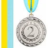 Медаль спортивная с лентой SP-SPORT C-6846 (Серебряный) Медаль спортивная с лентой SP-SPORT C-6846 (Серебряный)