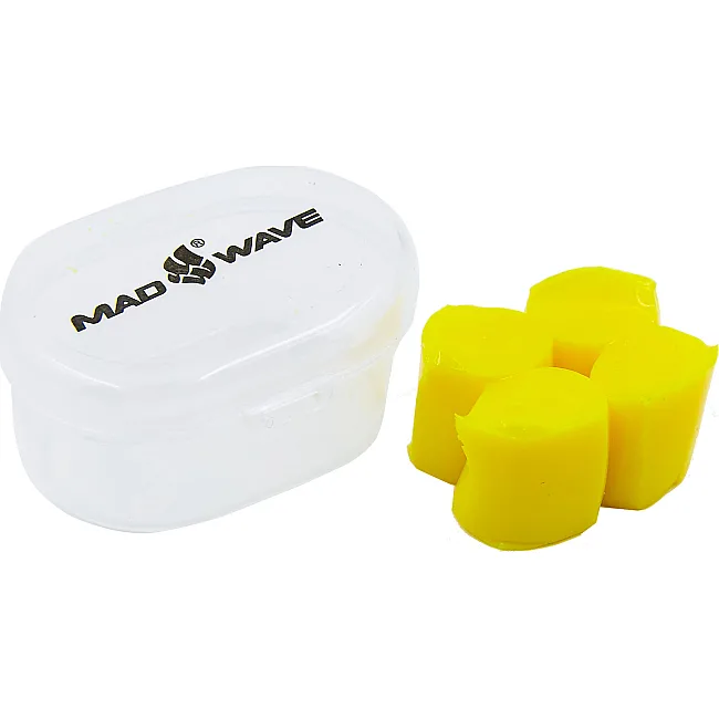 Беруши для плавания силиконовые Ear Plug MADWAVE M07140 см1 (Желтый)
