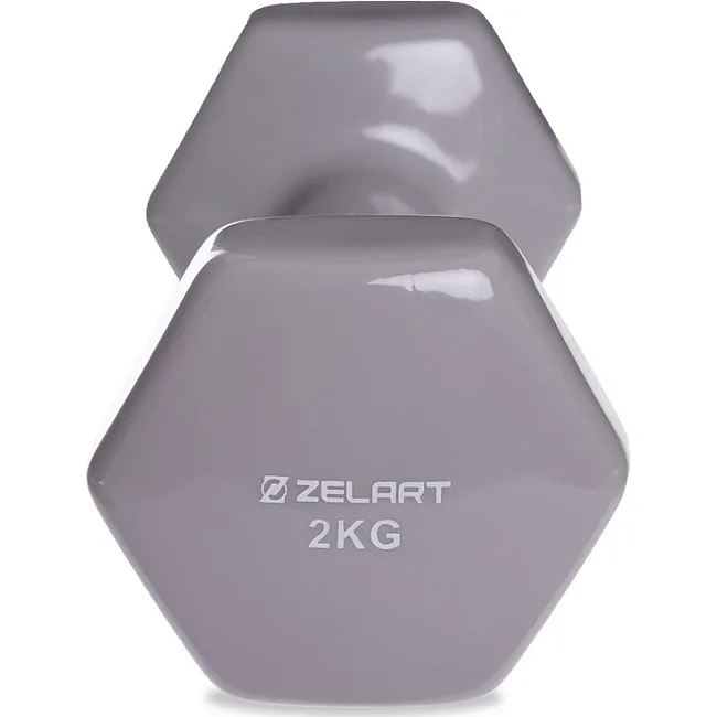 Гантель для фитнеса виниловая ZELART
 TA-2777-2 1шт 2кг (Красный)