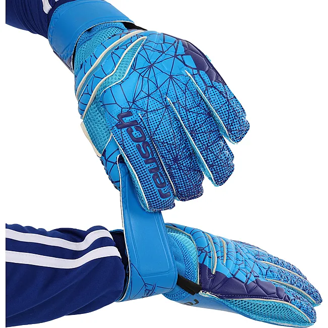 Вратарские перчатки
 с защитой пальцев REUSCH FB-915B (Желтый-красный)