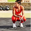 Скакалка REEBOK Premium Skipping Rope черная, красная 280 см