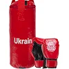 Набор боксерский детский груша и перчатки LEV UKRAINE LV-9940 (Красный-черный)