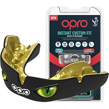 Капа для бокса OPRO Instant Eyes взрослая (возраст 11+) Black/Green (art.102524001)