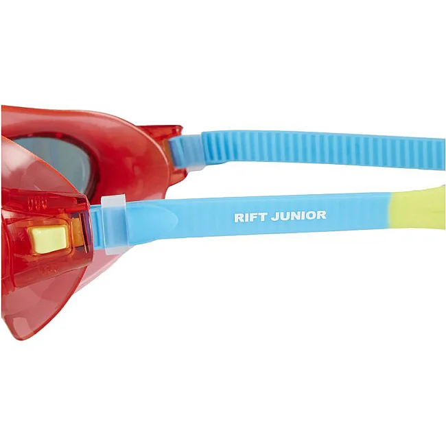 Детские очки для плавания Speedo RIFT GOG JU RED/SMOKE красный, голубой, салатовый OSFM