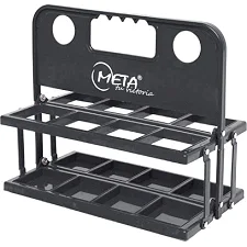 Контейнер пластиковый META 8 Bottle Carrier Plastic Foldable черный OFSM
