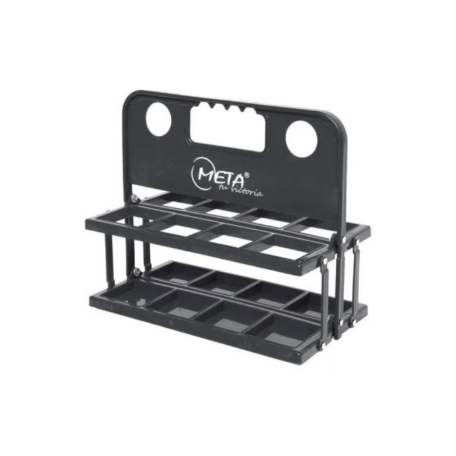 Контейнер пластиковый META 8 Bottle Carrier Plastic Foldable черный OFSM