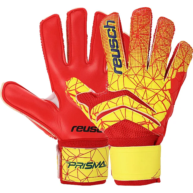 Вратарские перчатки
 с защитой пальцев REUSCH FB-915B (Желтый-красный)