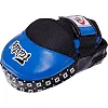 Лапа боксерская изогнутая тренировочная кожа FAIRTEX
 BO-3362 25x19x9см 2штуки (Синий)
