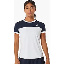 Футболка жіноча Asics COURT SS TOP white/navy