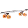 Пенни борд Penny Board круизер пластиковый со светящимися колесами и ручкой для переноски 24