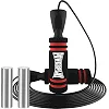 Скакалка скоростная PowerPlay 4212 X ROPE с утяжелителем Черно/Красная (120г*2) 3м.
