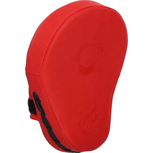 Лапа боксерская изогнутая тренировочная кожа HARD TOUCH BO-4231 19x5x25см 2штуки (Белый)