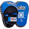 Лапа боксерская изогнутая тренировочная кожа FAIRTEX
 BO-3362 25x19x9см 2штуки (Синий)
