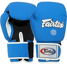 Уценка! Перчатки для бокса кожаные FAIRTEX F-8577 MATT 12-14унций (Синий-черный)